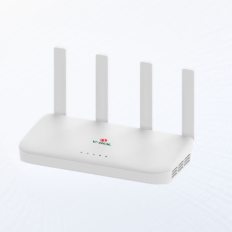 VSOL XPON ONU Router, Wi-Fi 6 AX1500, 1XPON 4x LAN RJ45, Model: V2804AX15