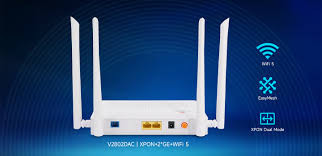 V-SOL 2GE, Dual Band, WiFi5 GPON/EPON 1x XPON Fiber ONU Router, Model: V2802DAC
